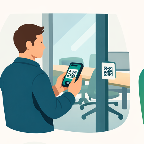QR feedback in meeting rooms
