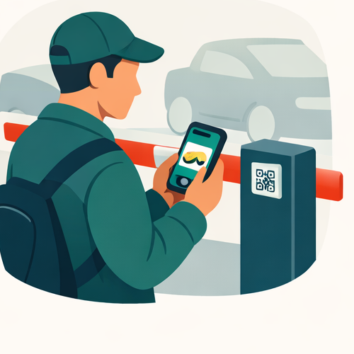 QR feedback in parking areas